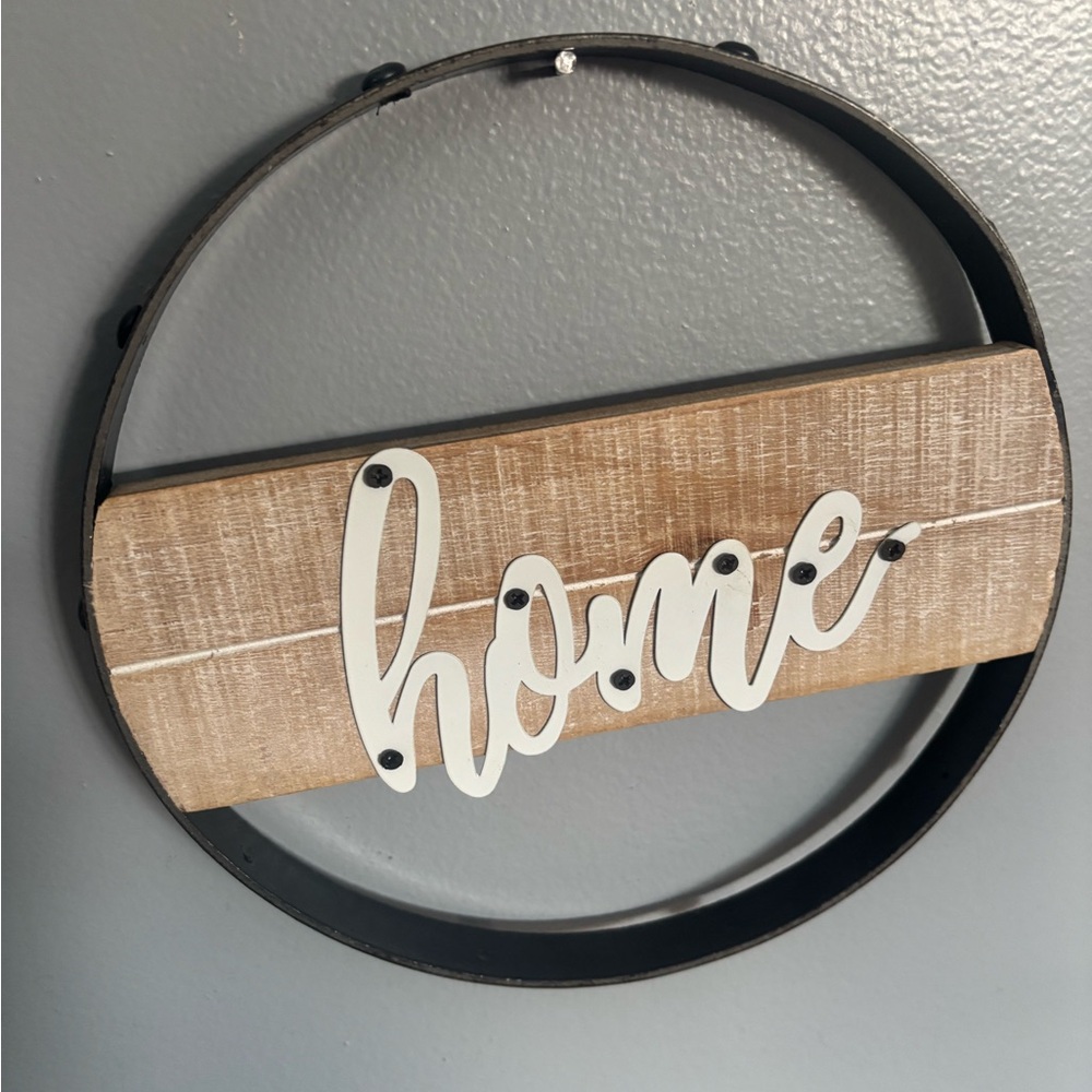 Rustic Home Wall Decor Sign 8in